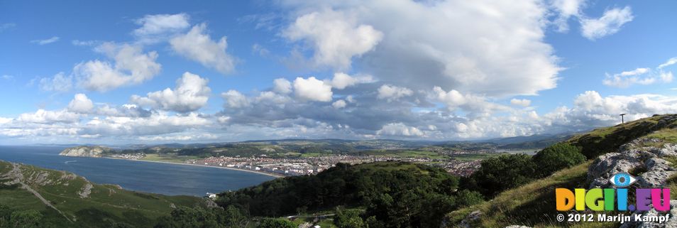 SX23189-91 Llandudno Bay from Great Orme's Head